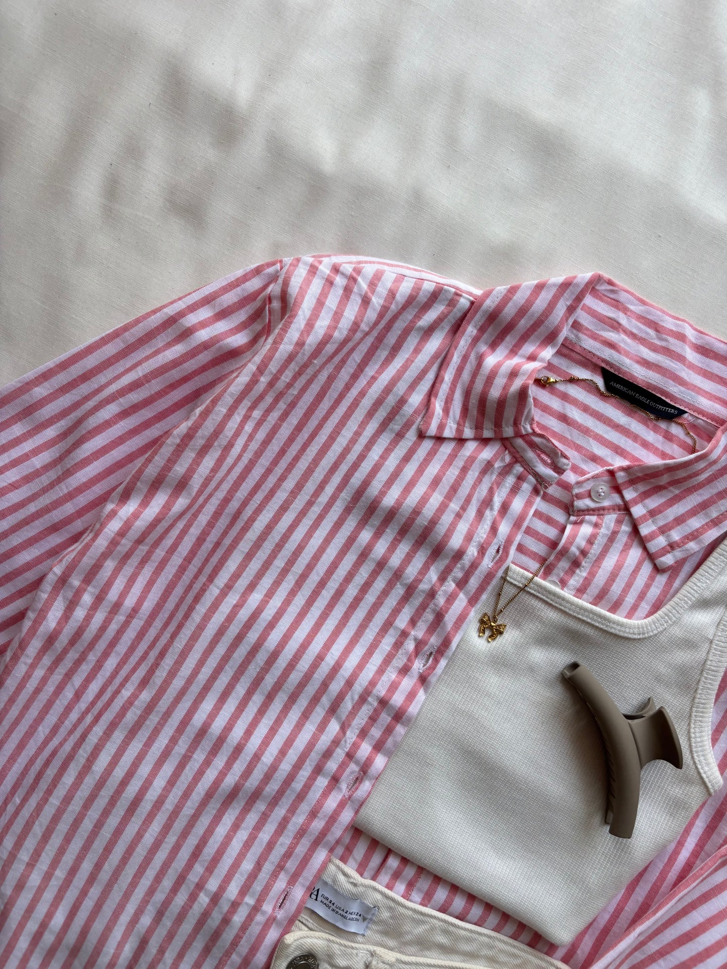 Pink Striped Shirt