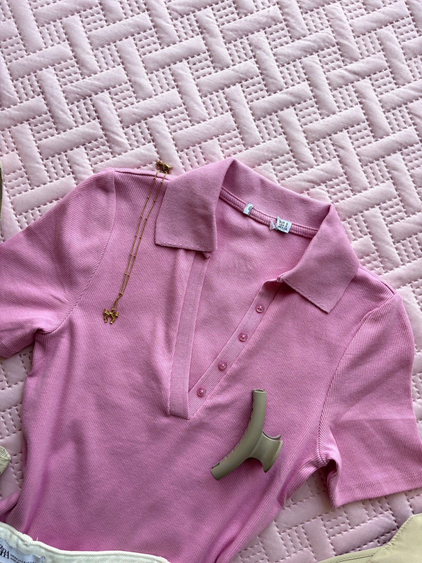 Pink Polo T-shirt
