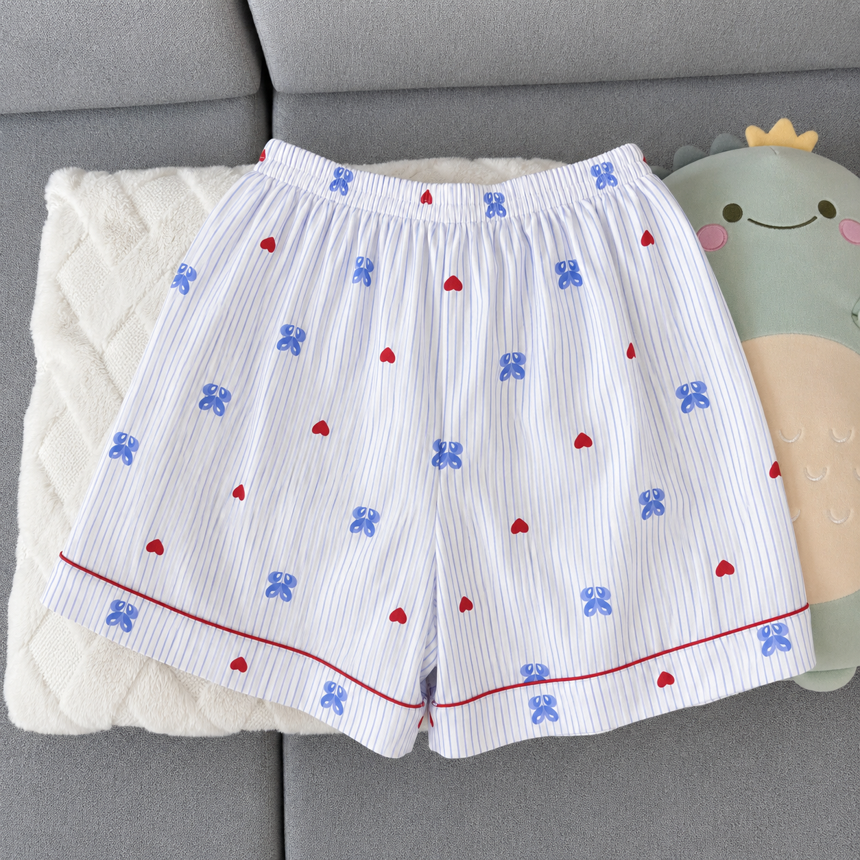Bluebell Bow Padded 3 Piece Night Suit