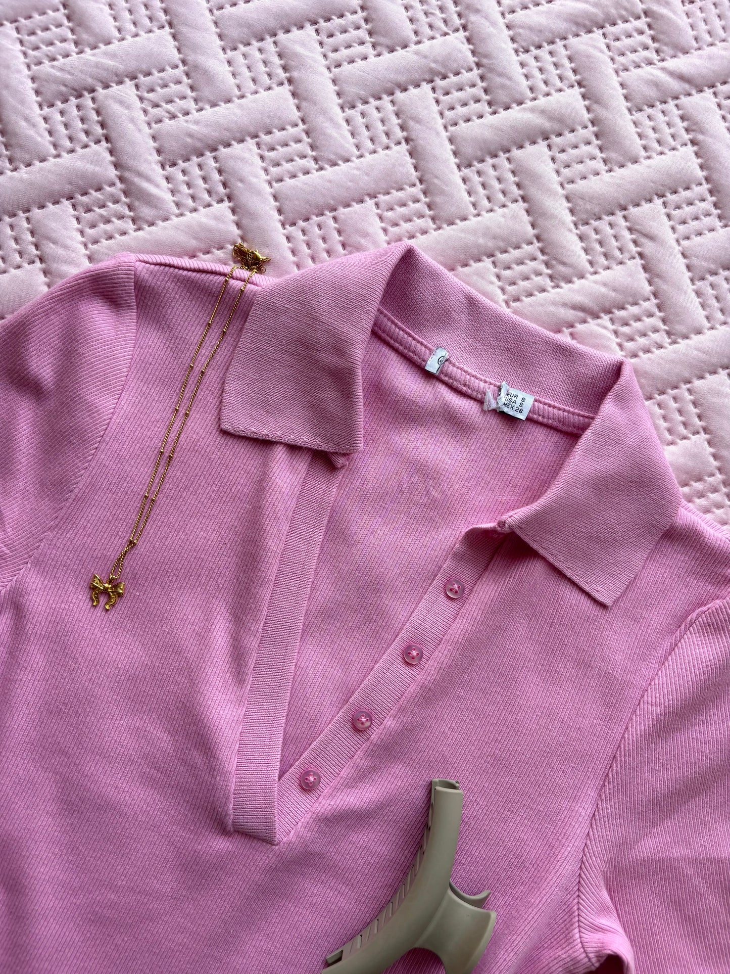 Pink Polo T-shirt