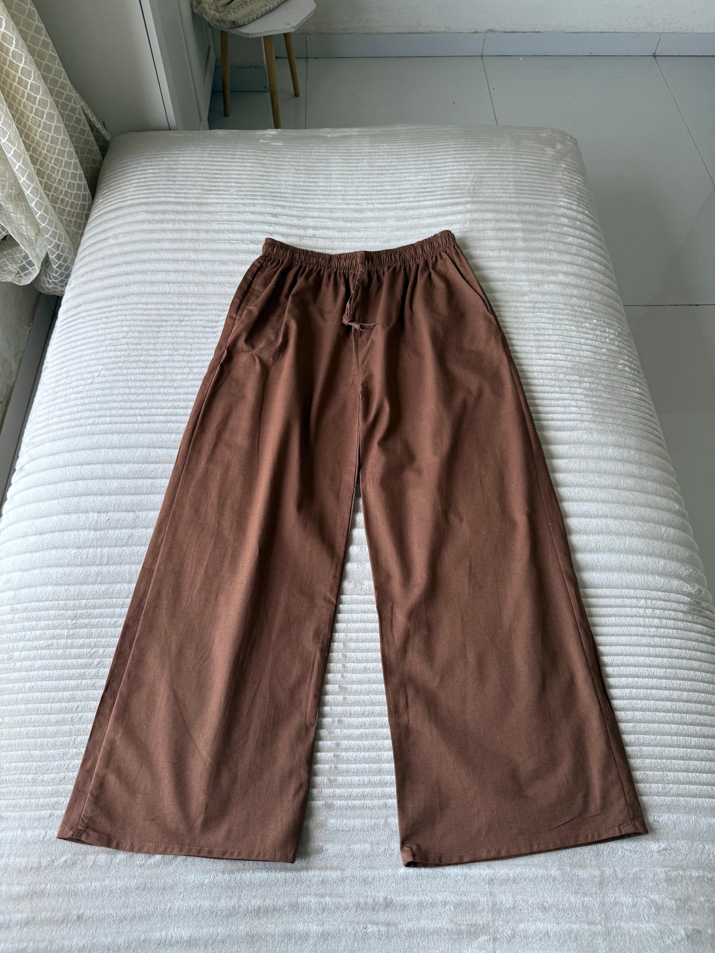 Brown Linen Pant