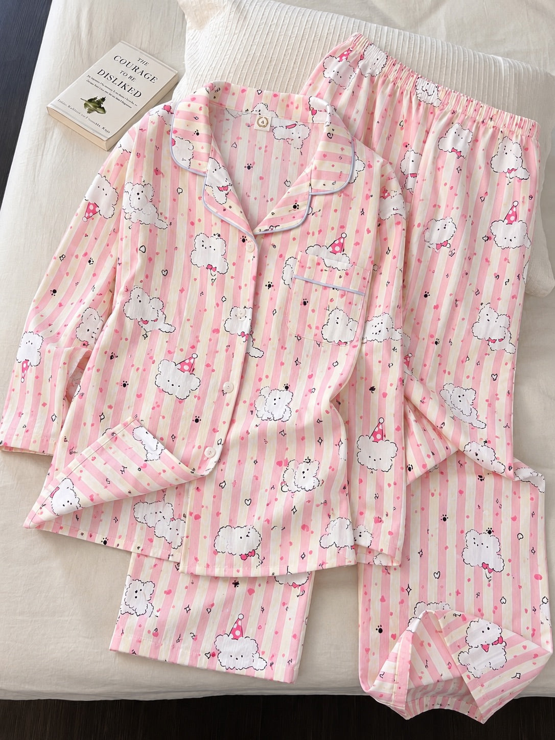 Cloud Puppy Full Sleeve 2 Piece Night Suit