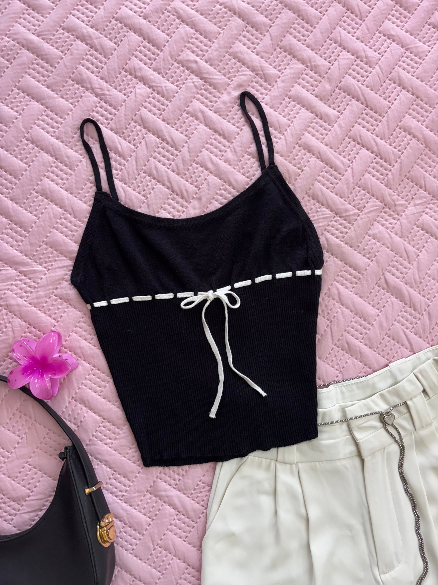 Black Bow Cami Top