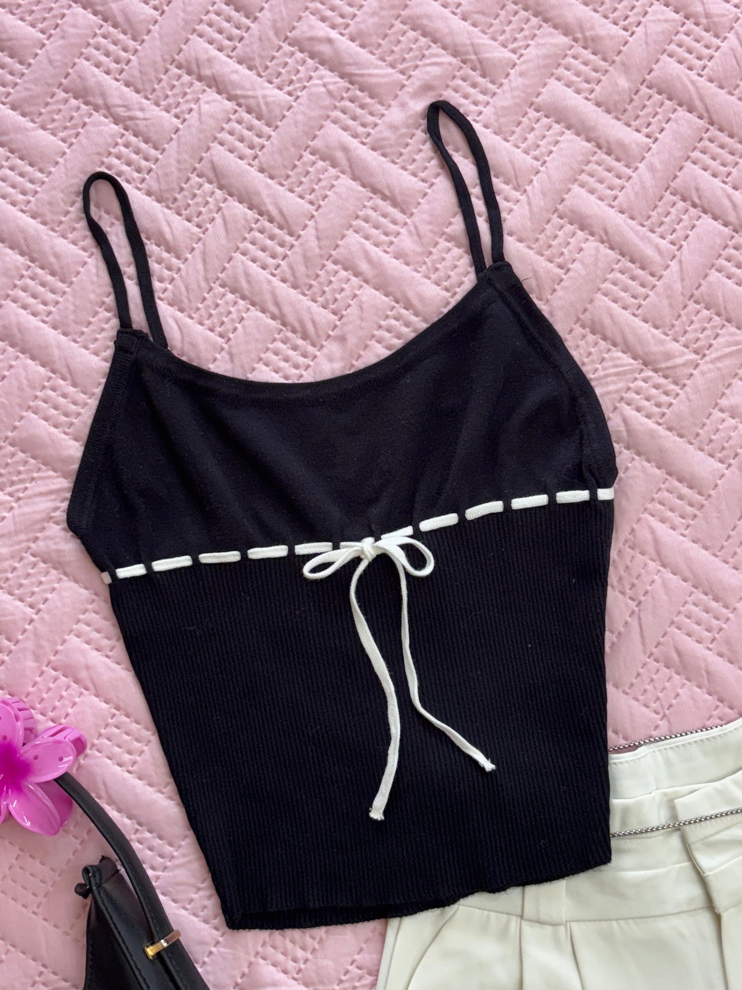 Black Bow Cami Top
