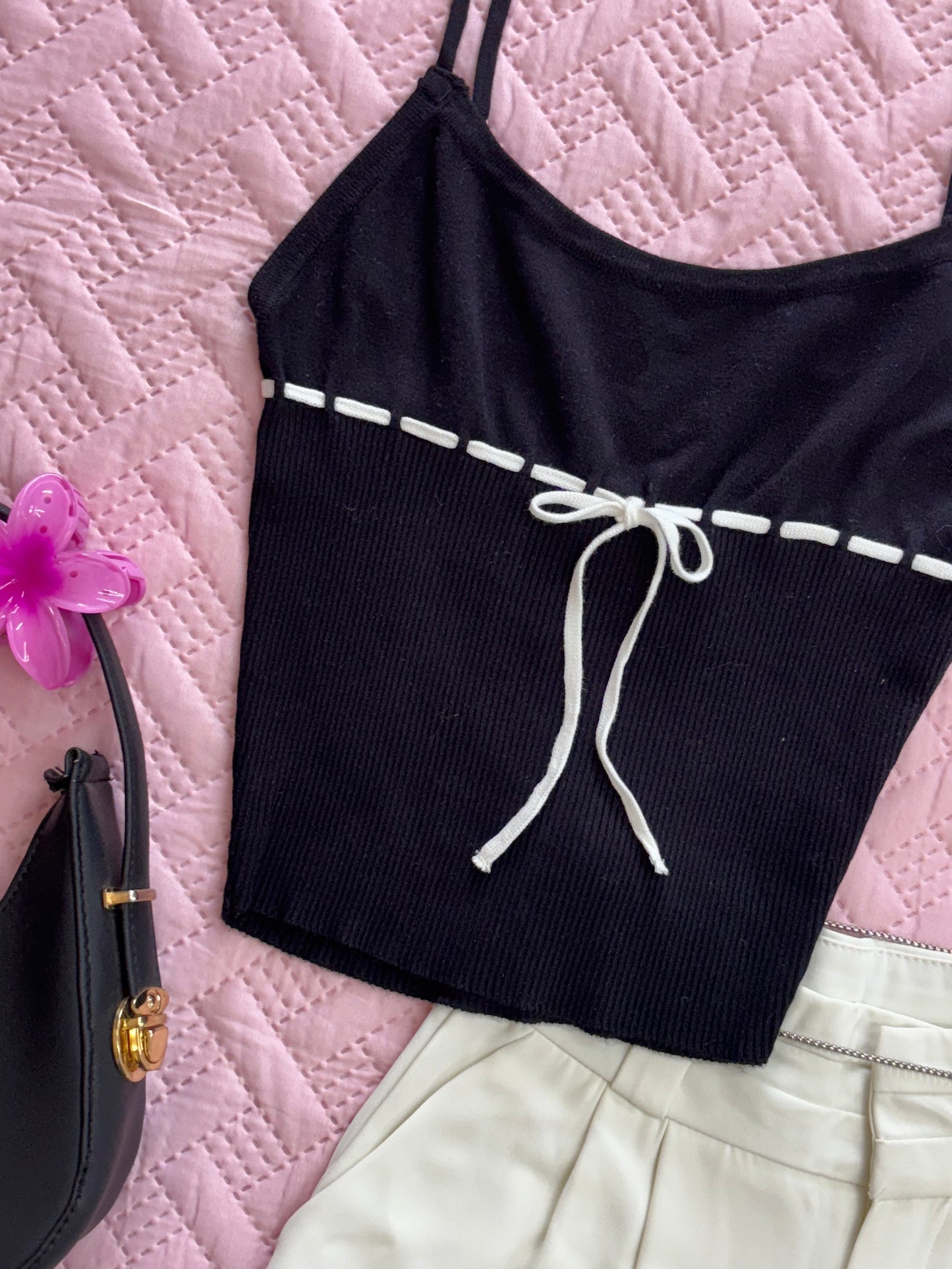 Black Bow Cami Top