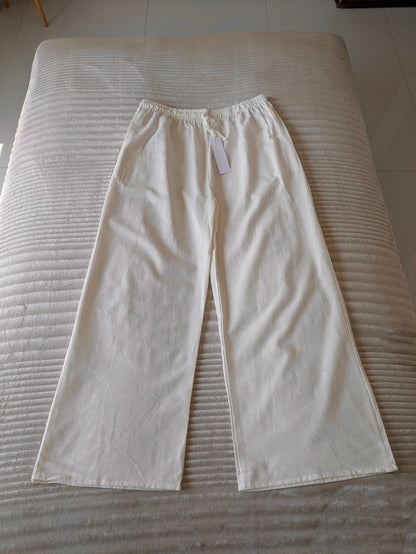 Off White Linen Pant
