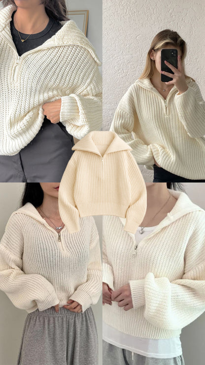 Off white Autumn Pullover