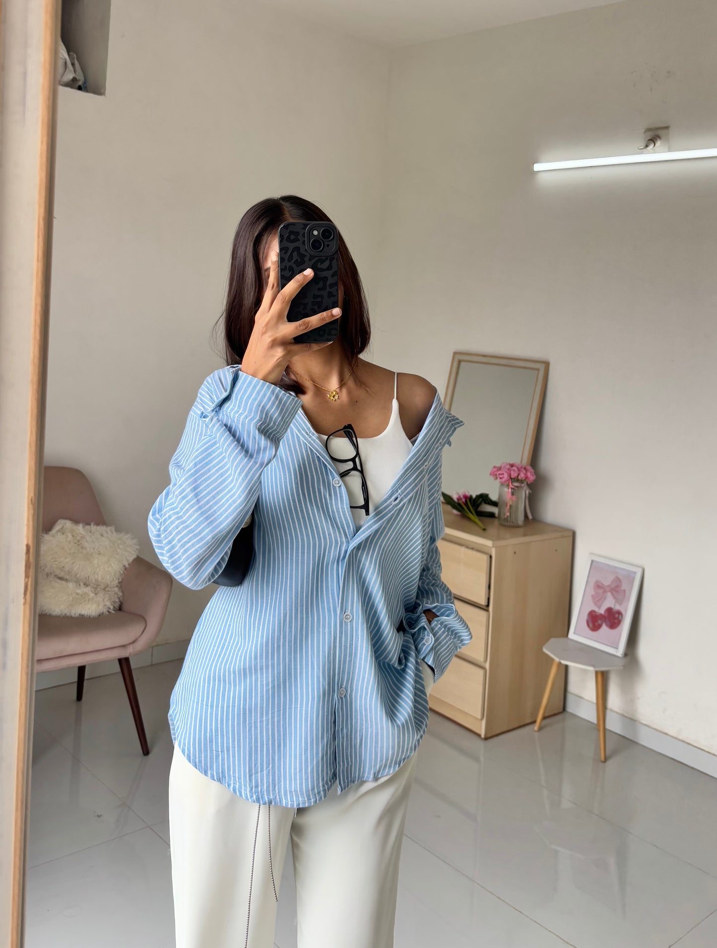 Striped Blue Shirt 💙