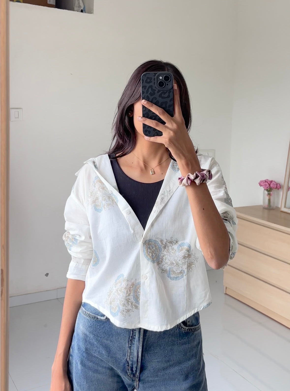 Petals printed shirt 💐