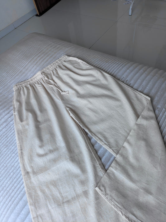 Beige Linen Pant