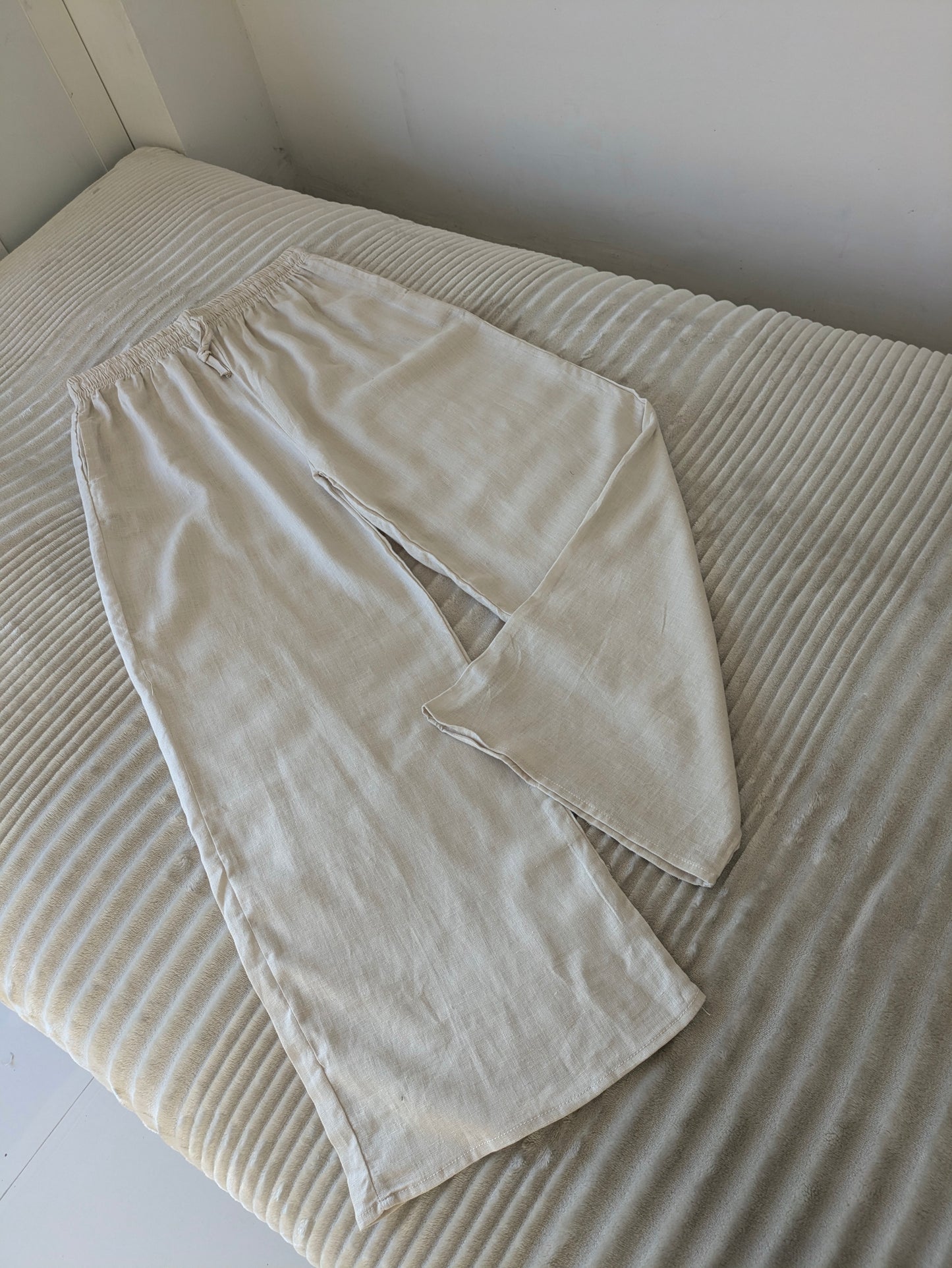 Off White Linen Pant