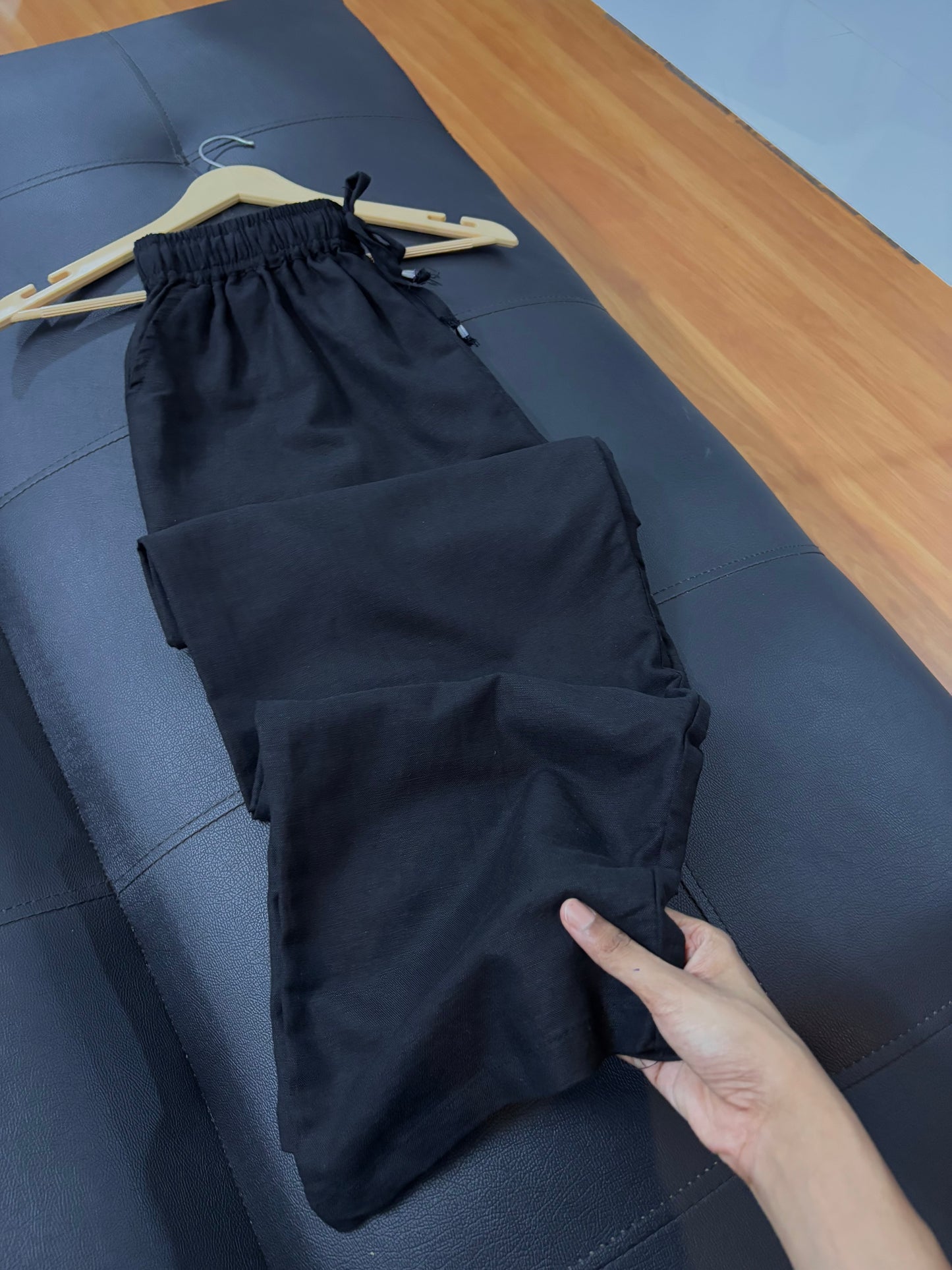 Viral Linen pant (Black)