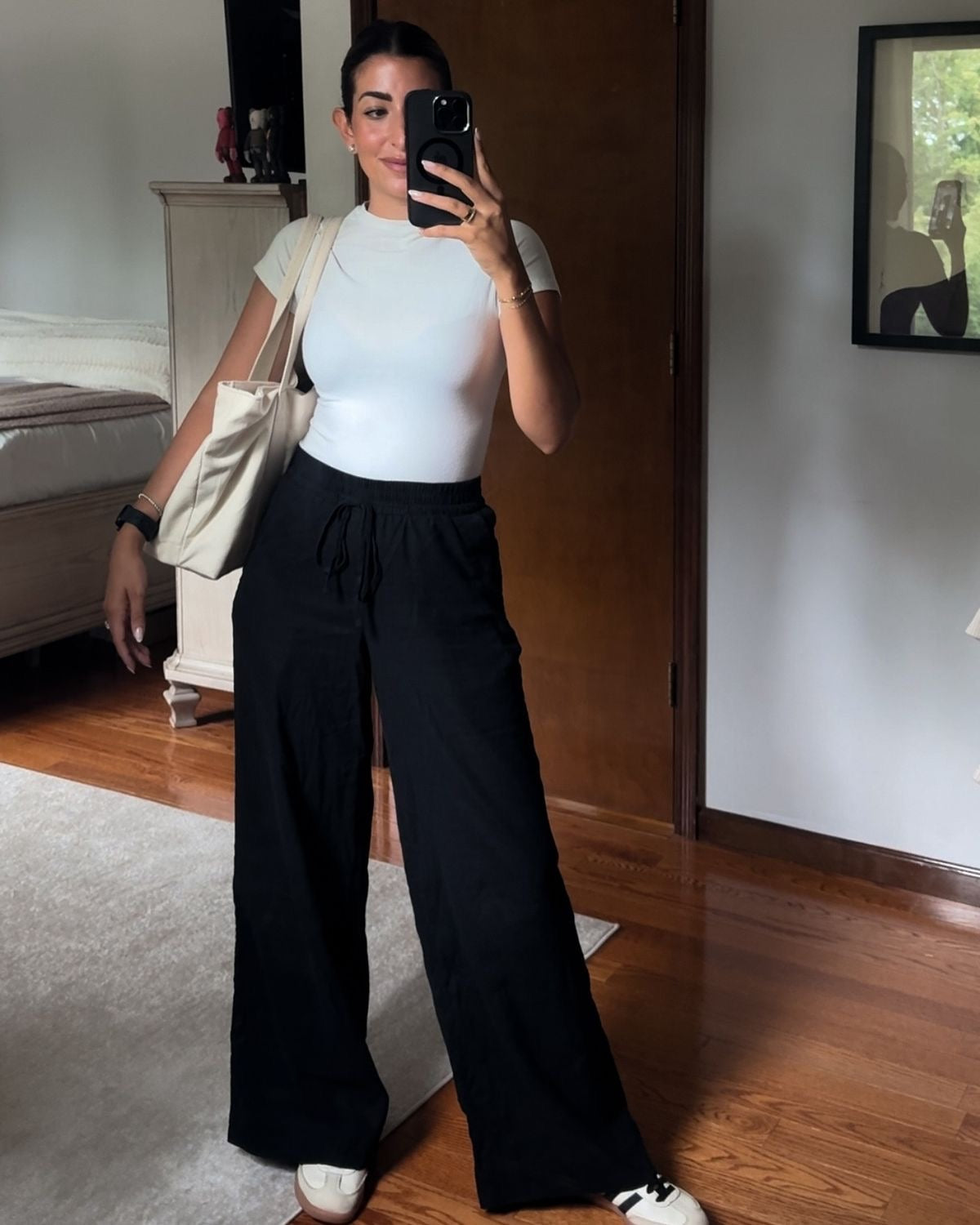 Black Linen Pant