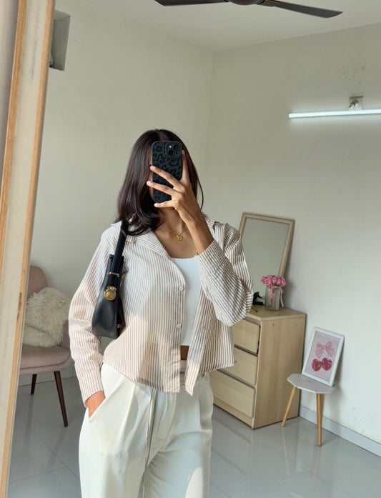 Stripe Beige Shirt