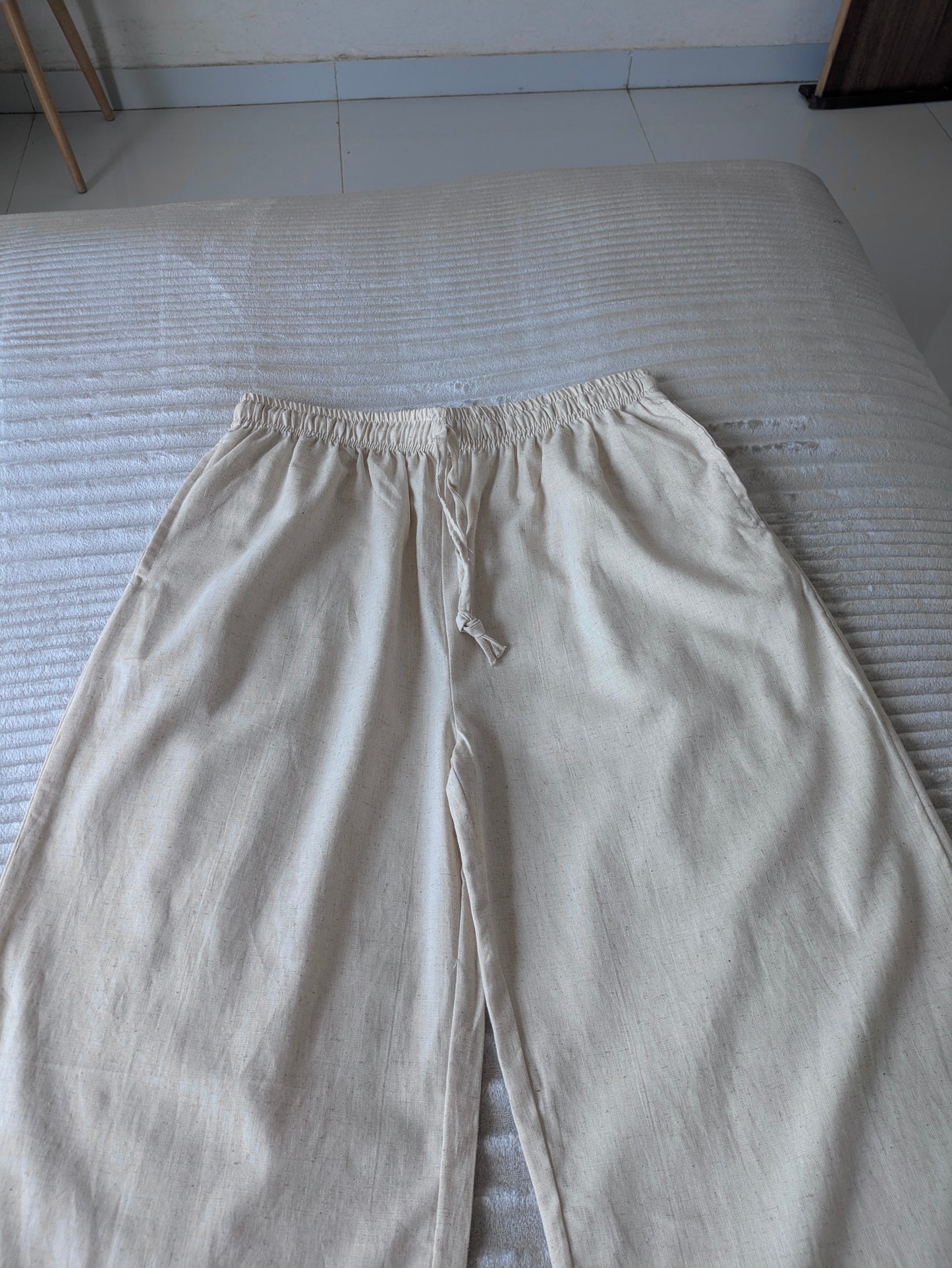 Beige Linen Pant