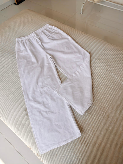 White Linen Pant
