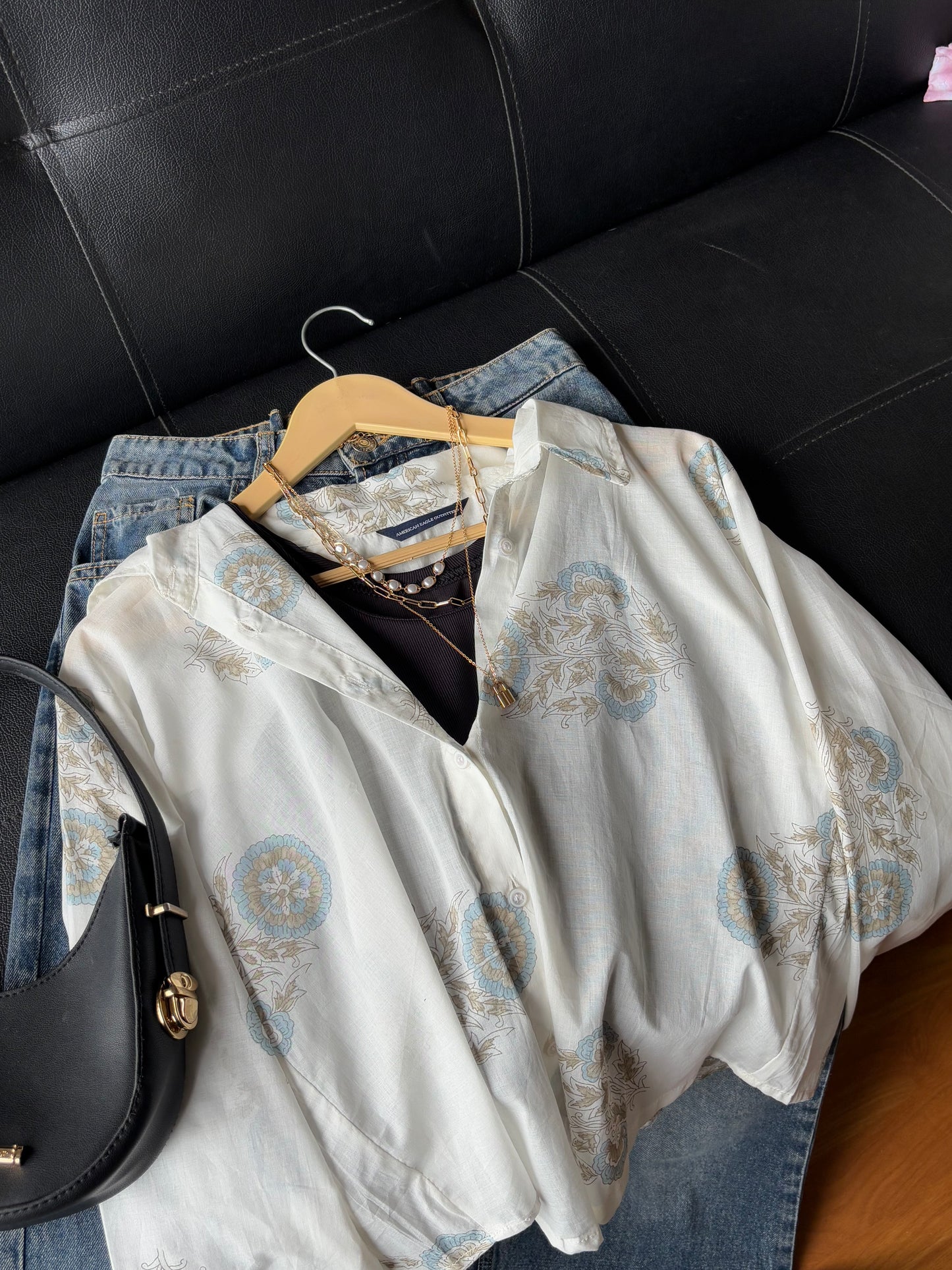 Petals printed shirt 💐