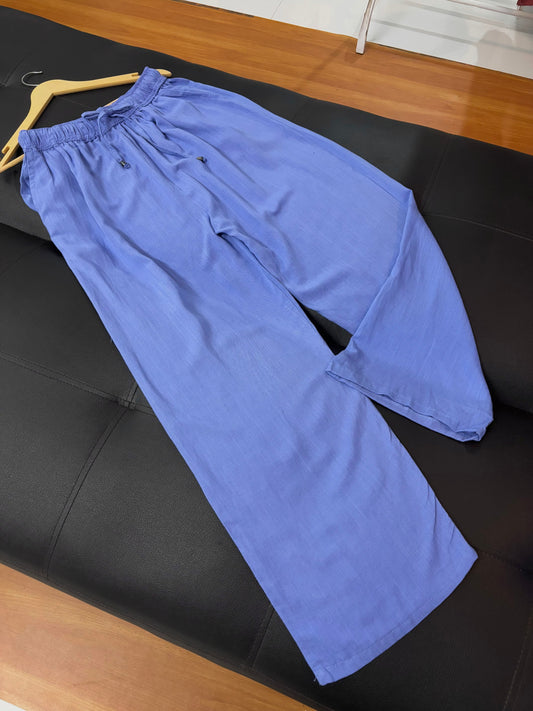 Viral Linen pant (Blue)