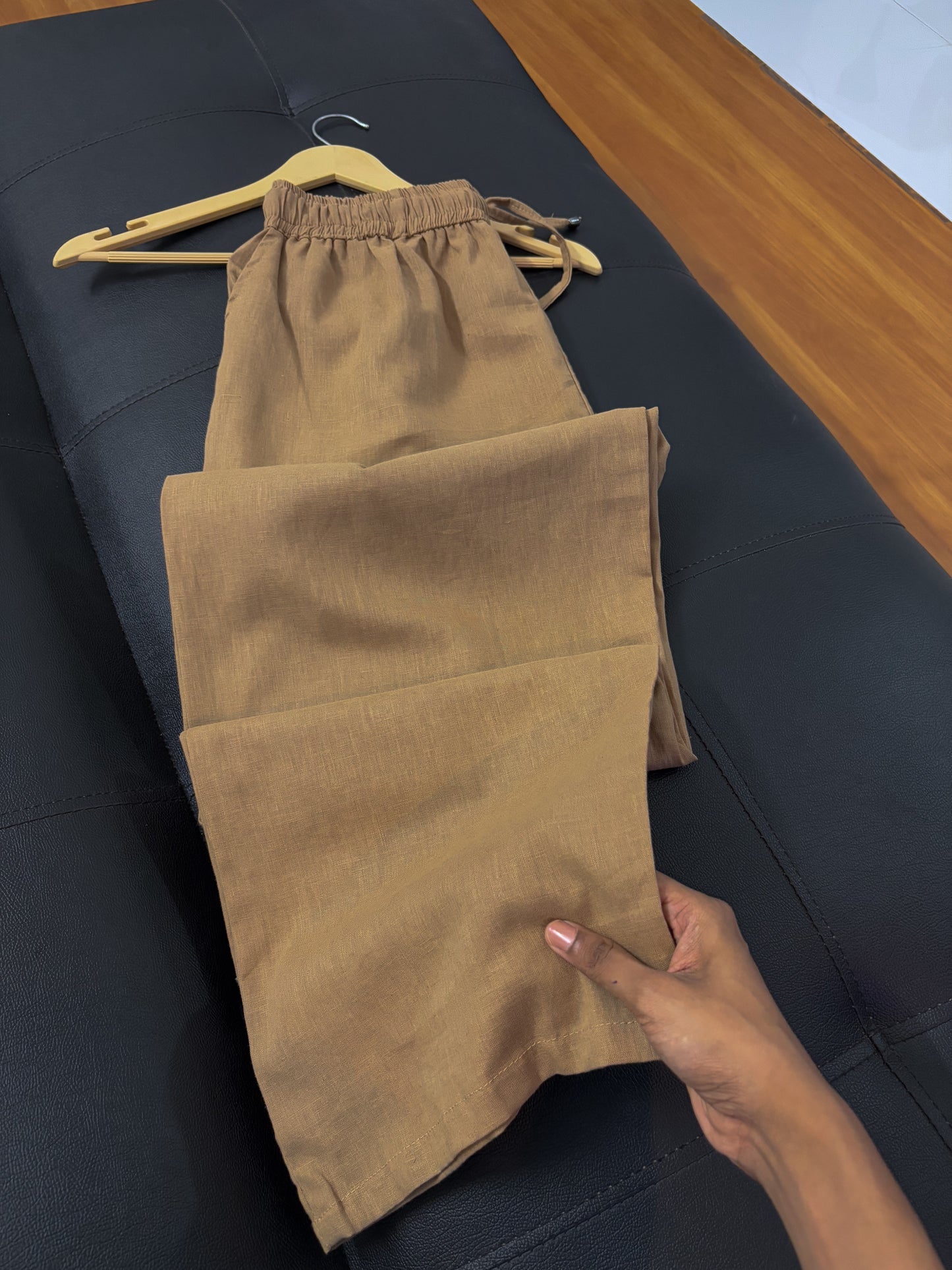 Viral Linen pant (Brown)