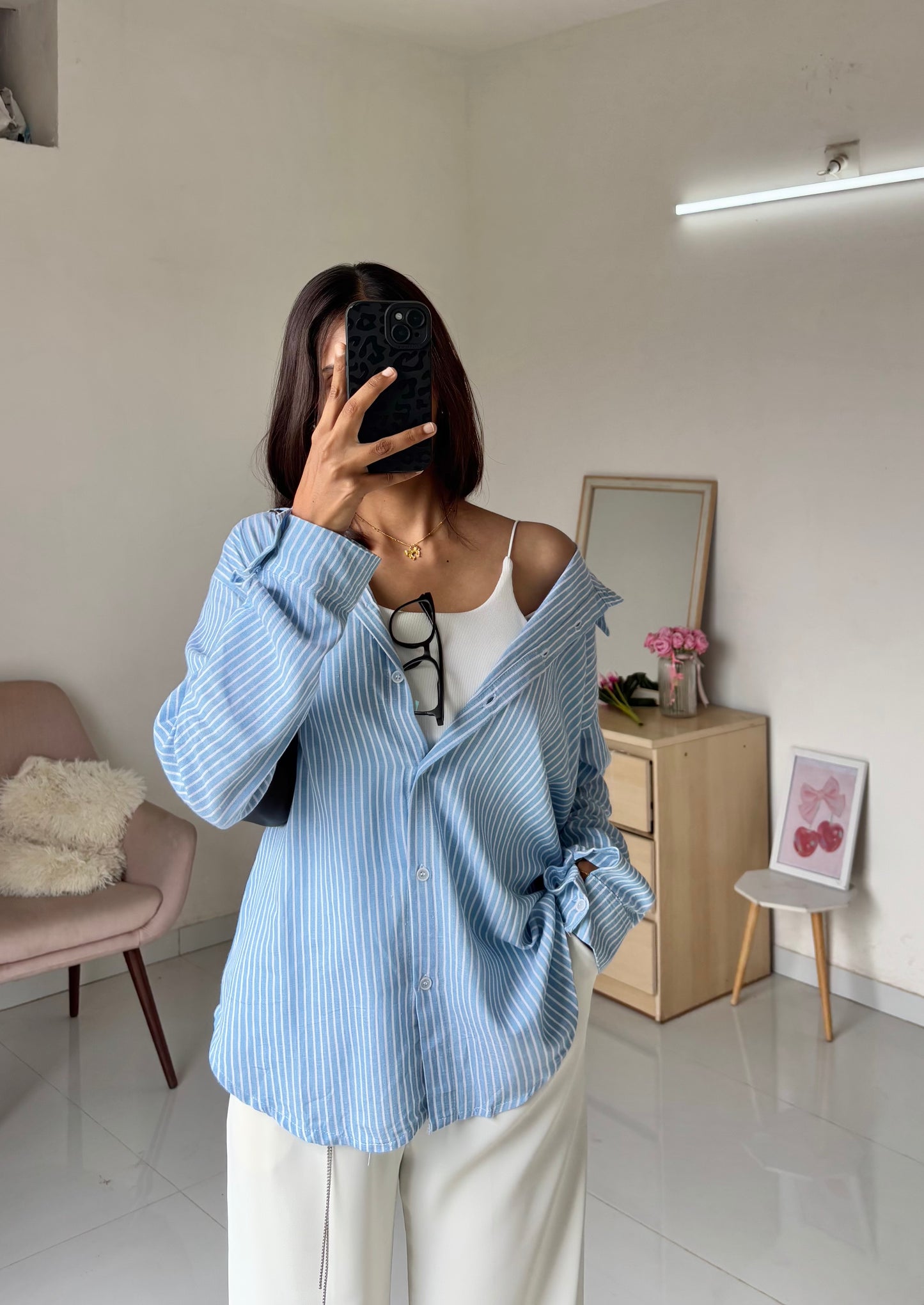 Striped Blue Shirt 💙