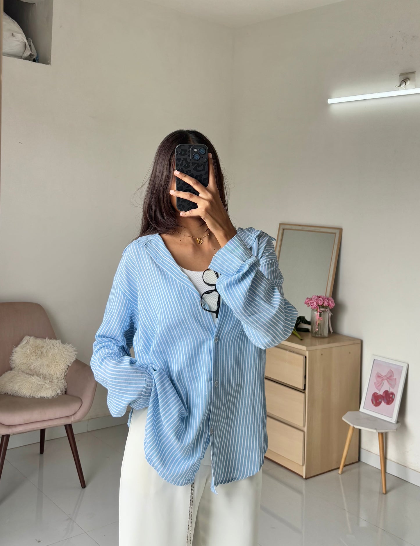 Striped Blue Shirt 💙