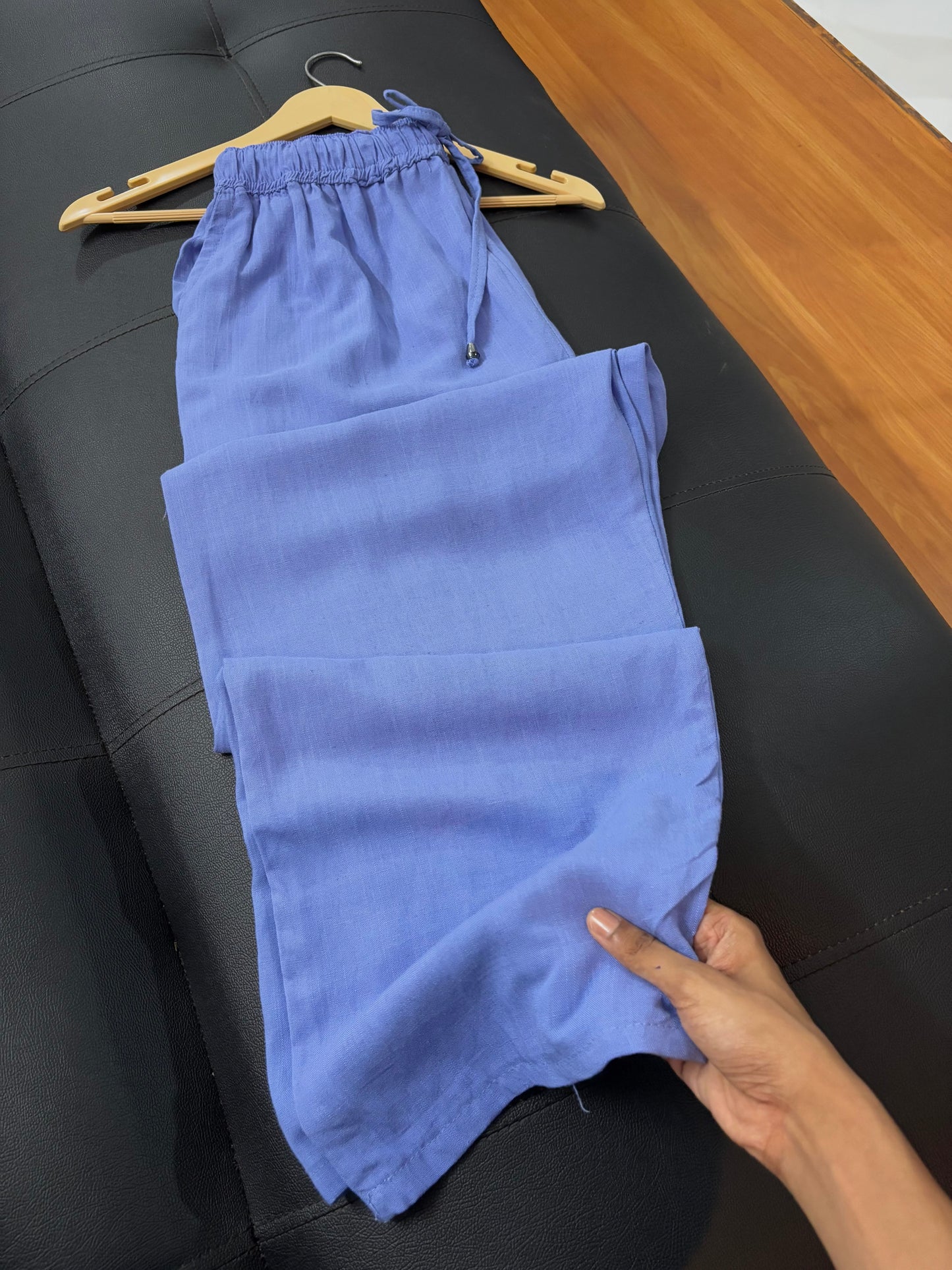 Viral Linen pant (Blue)