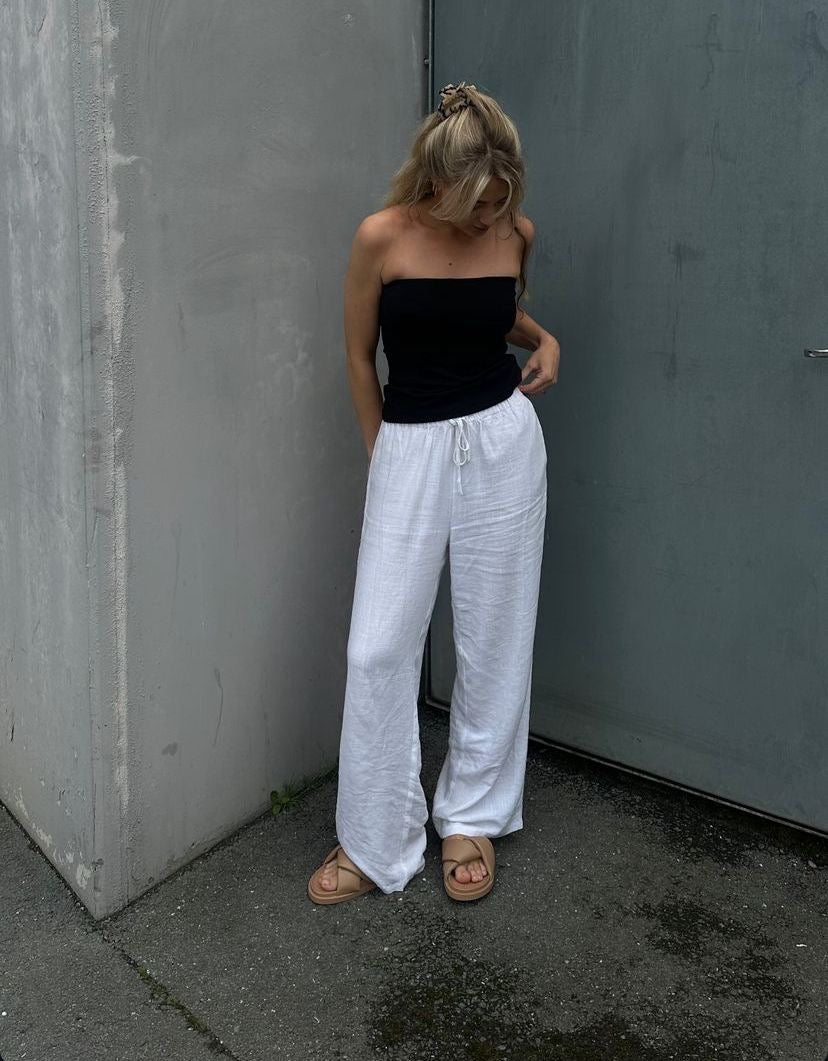 White Linen Pant