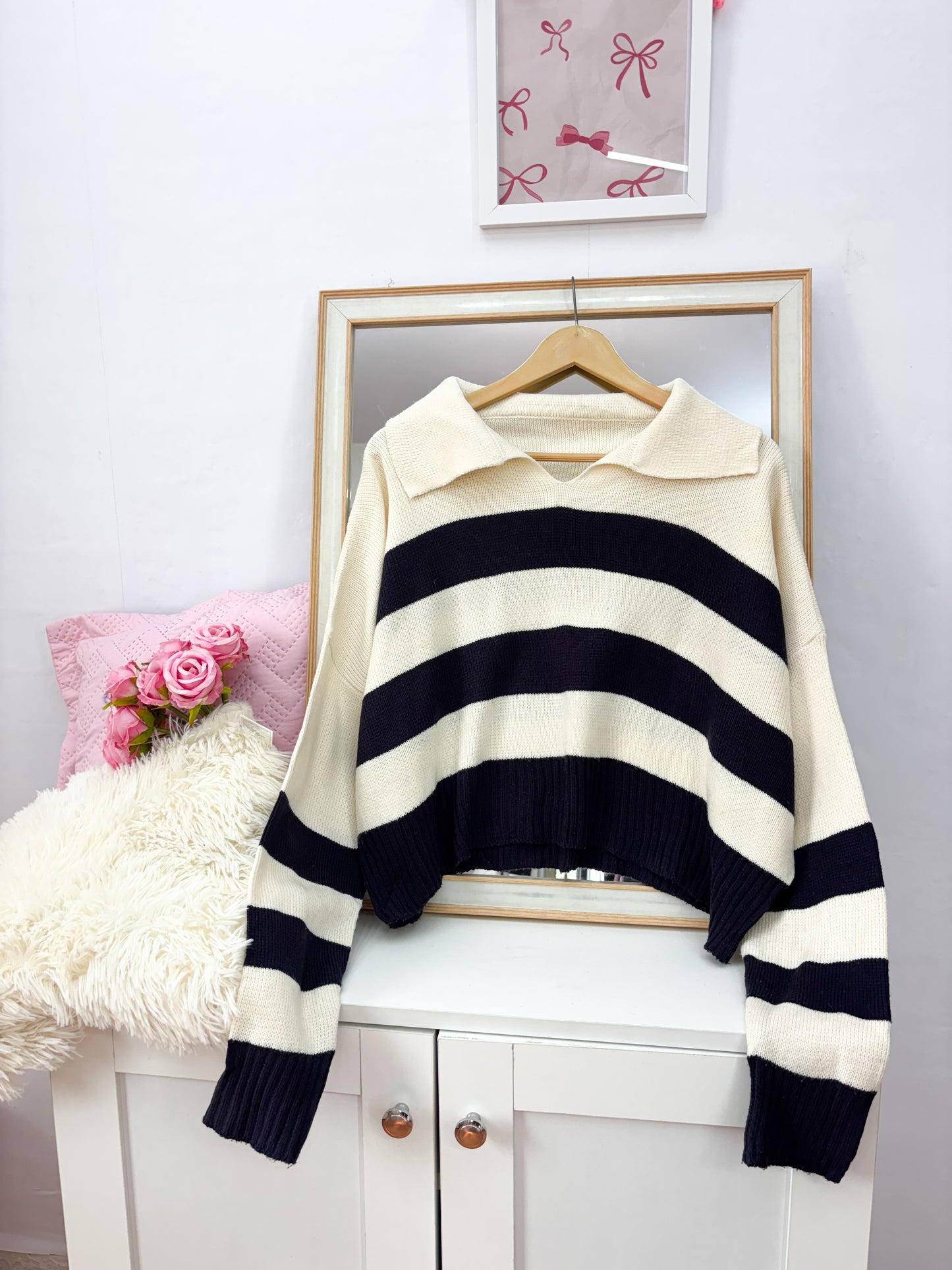 Striped Sweater (Up to 44 bust- XL)