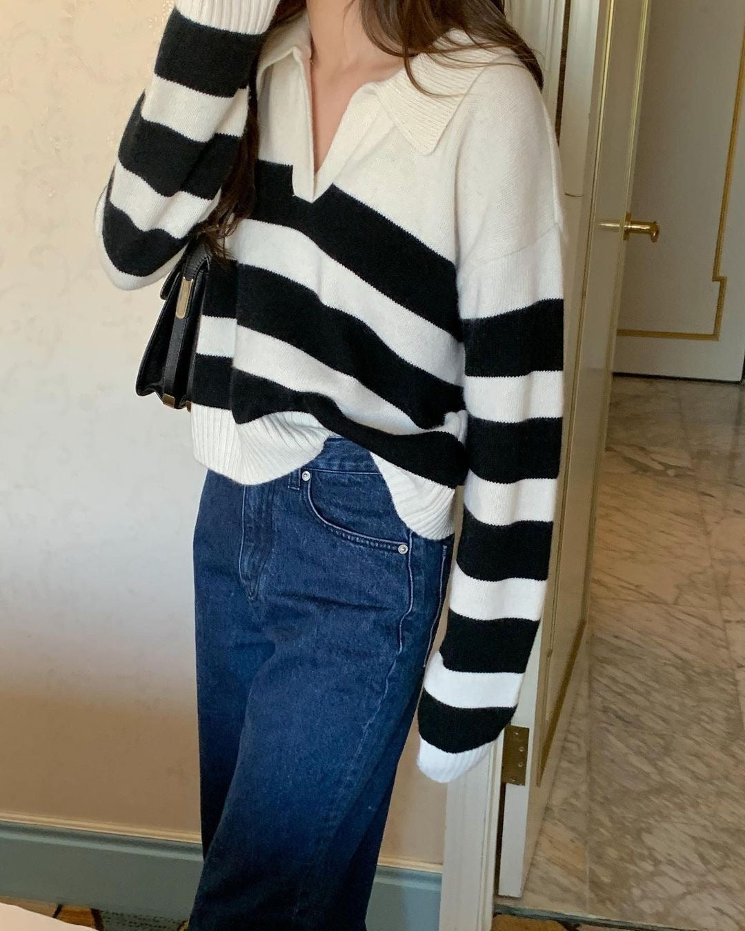 Striped Sweater (Up to 44 bust- XL)