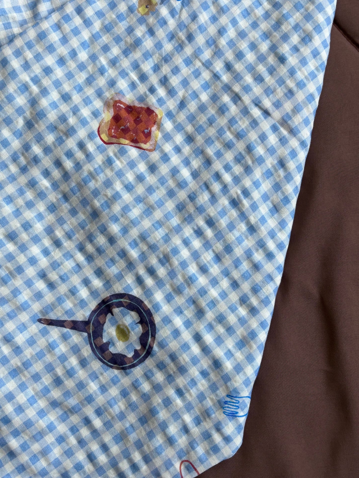 Viral Summer Comfy Blue Checked Pants