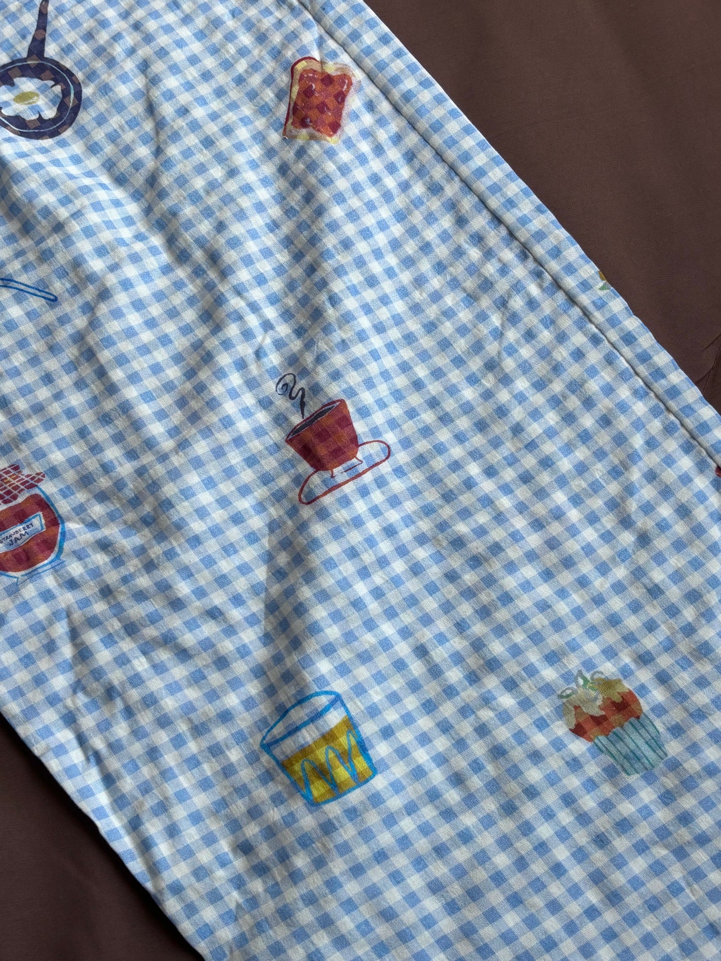 Viral Summer Comfy Blue Checked Pants