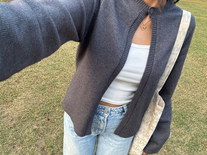One Button Cardigan