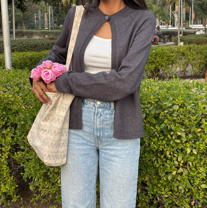One Button Cardigan