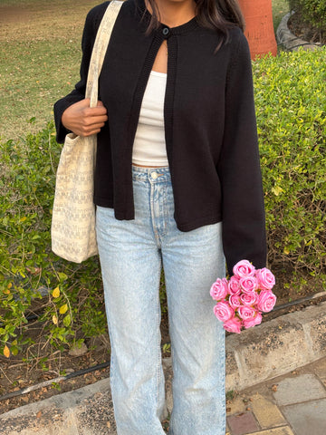 One Button Cardigan
