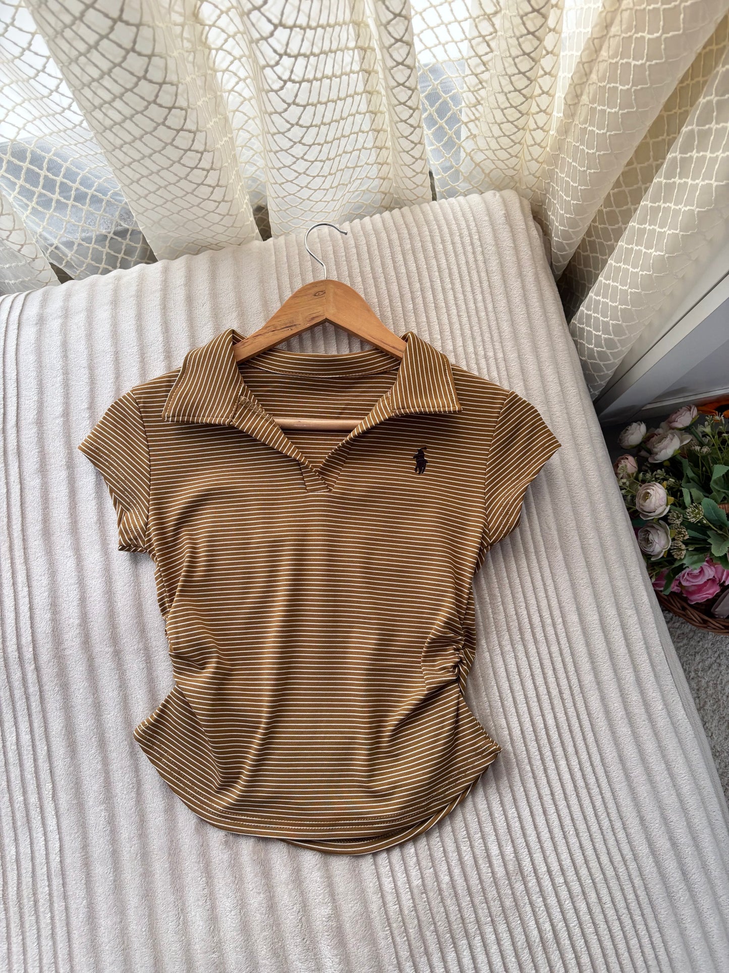 Premium Striped Polo Tees