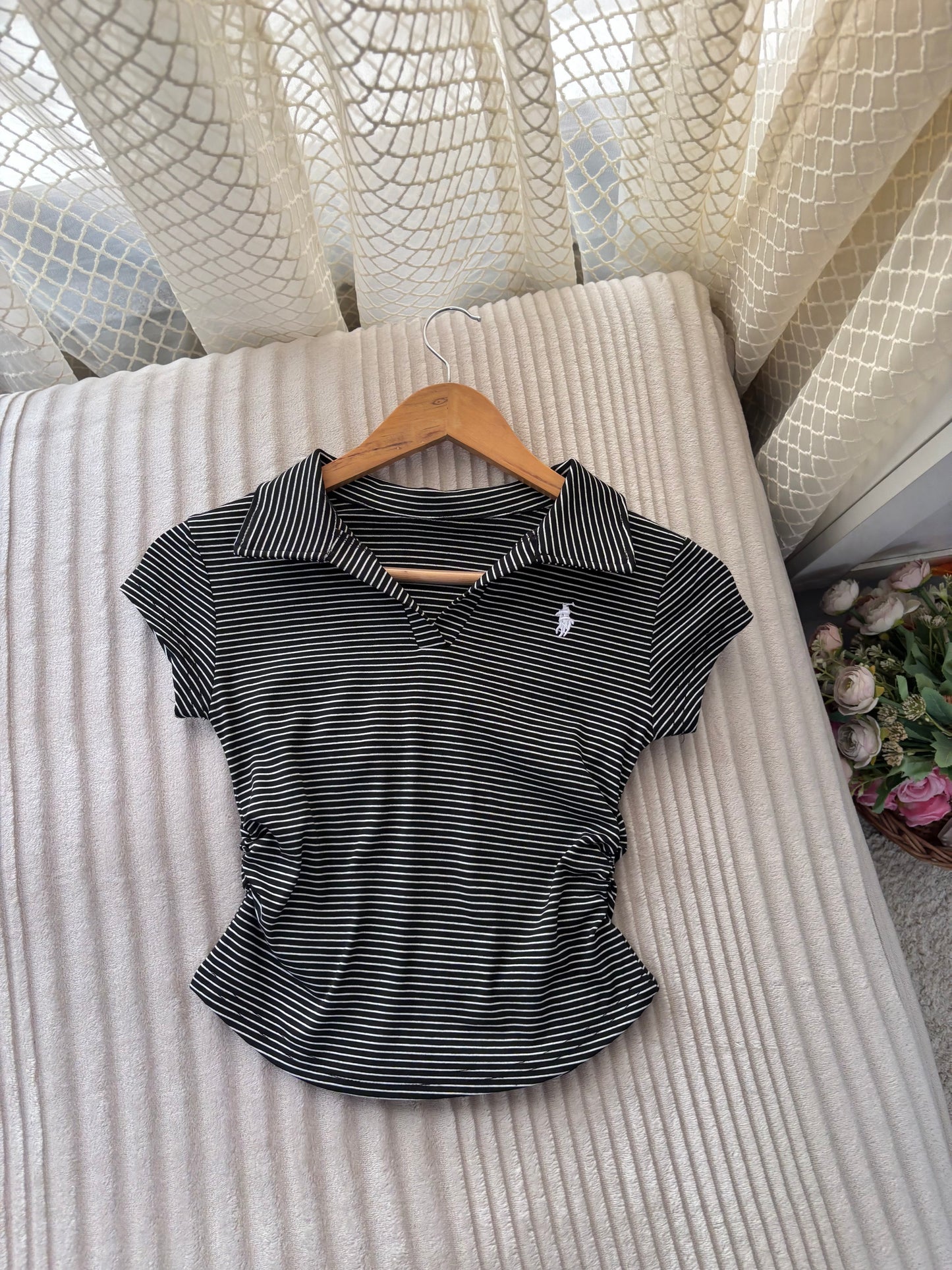 Premium Striped Polo Tees