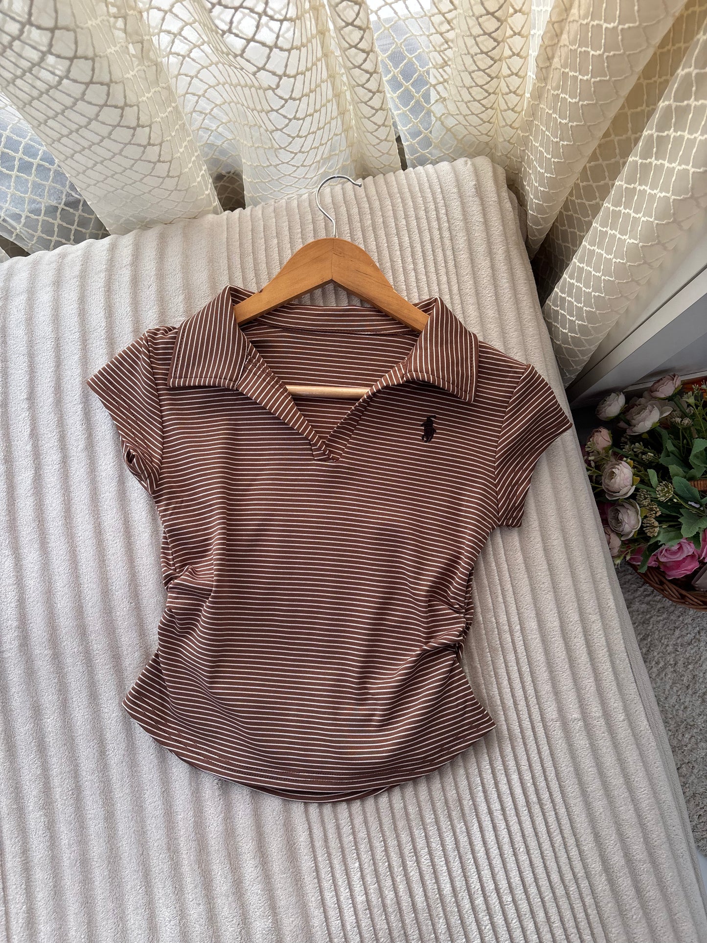 Premium Striped Polo Tees