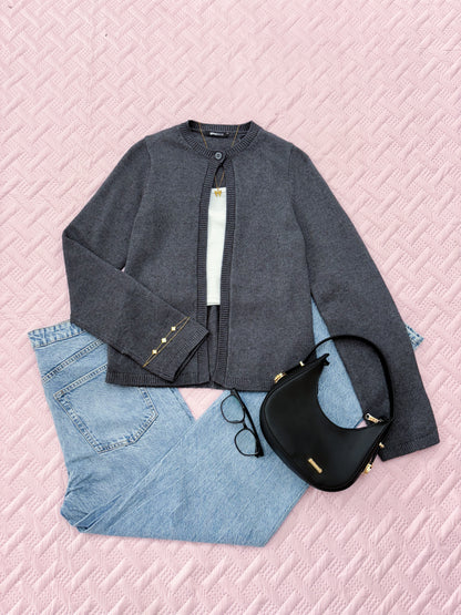 One Button Cardigan