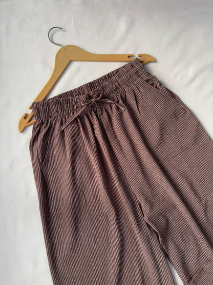 Viral Pinteresty Striped Pants (Brown)