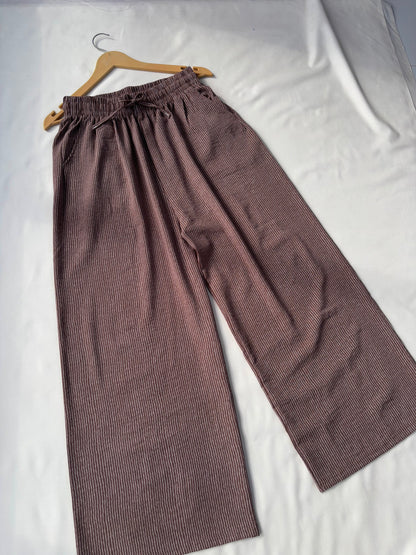 Viral Pinteresty Striped Pants (Brown)