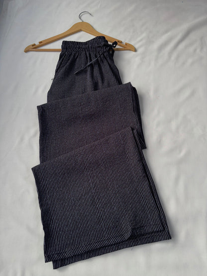 Viral Pinteresty Striped Pants (Black)