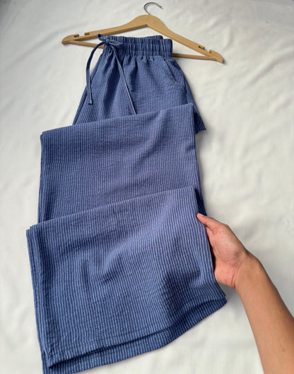 Viral Pinteresty Striped Pants (Blue)