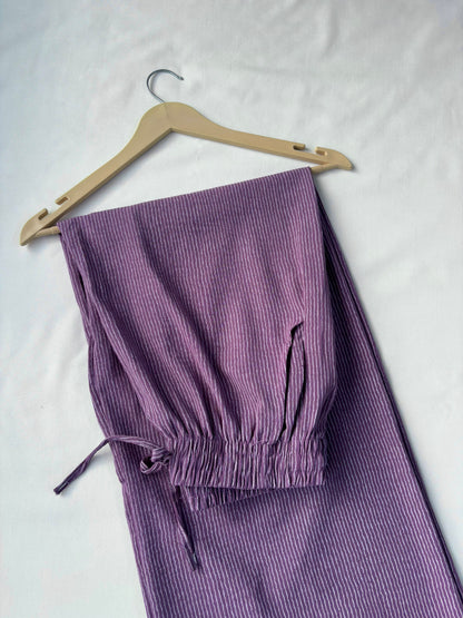 Viral Pinteresty Striped Pants (Purple)