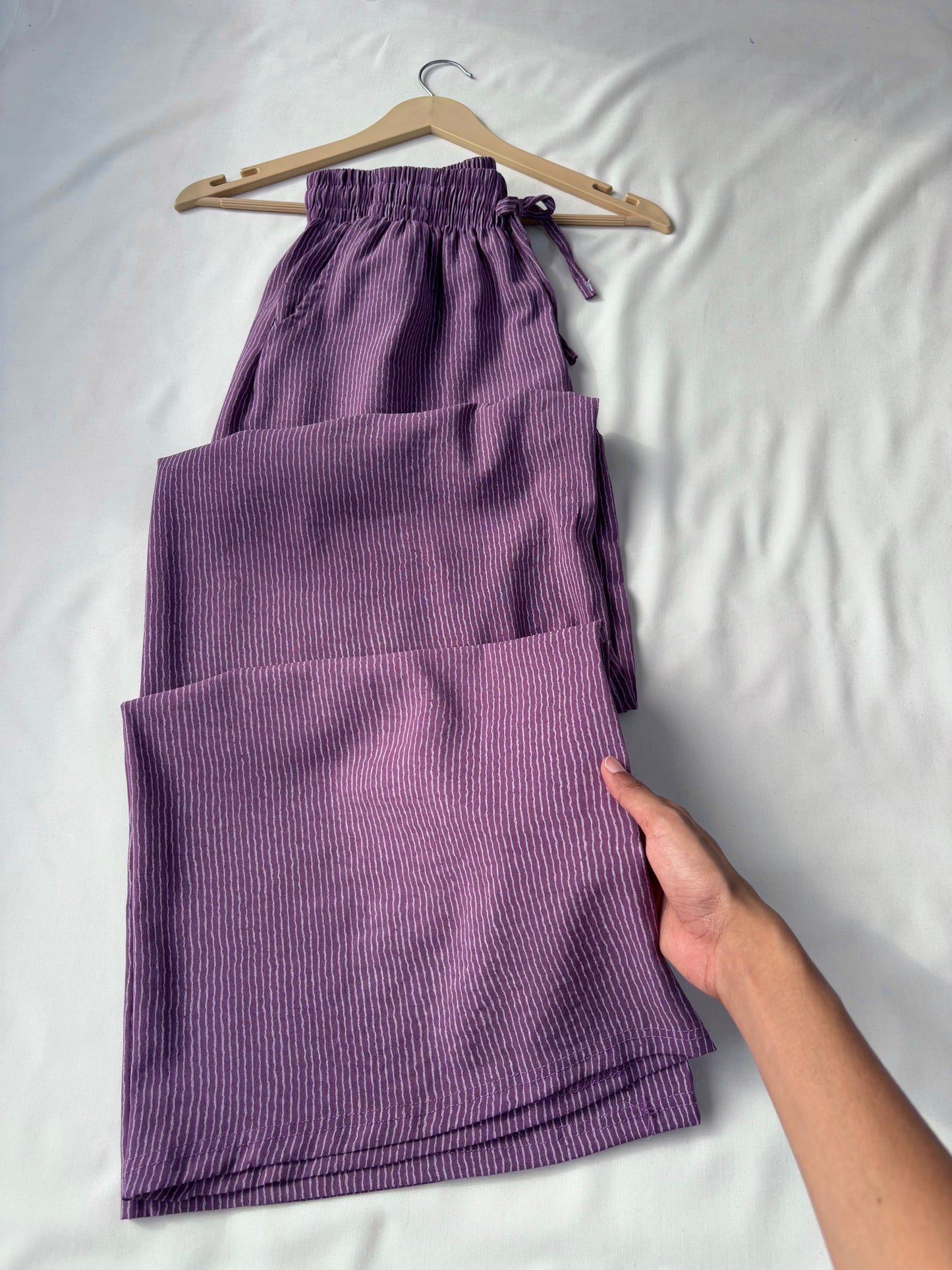 Viral Pinteresty Striped Pants (Purple)