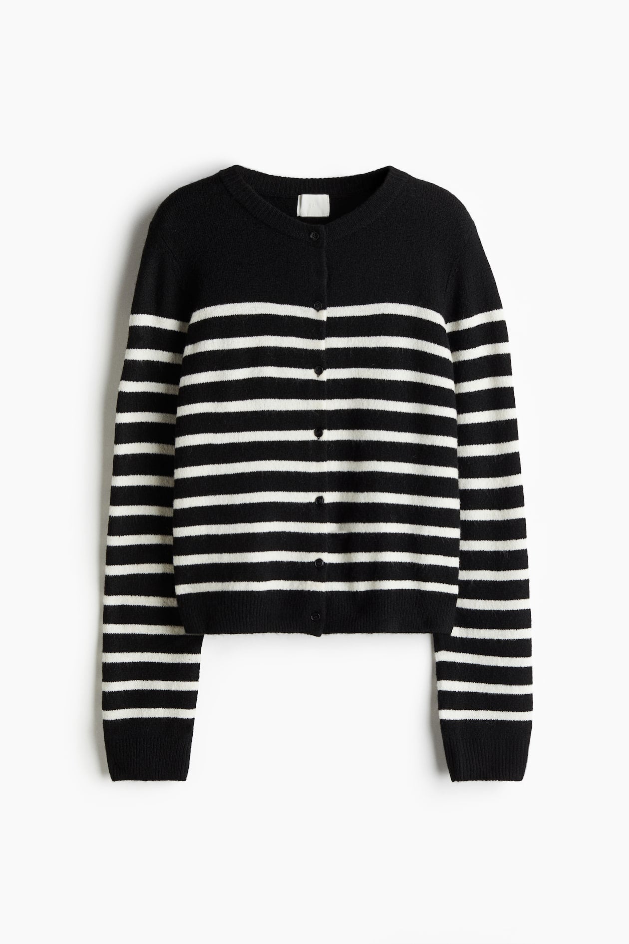 H&M Striped Knit Cardigan (Black)