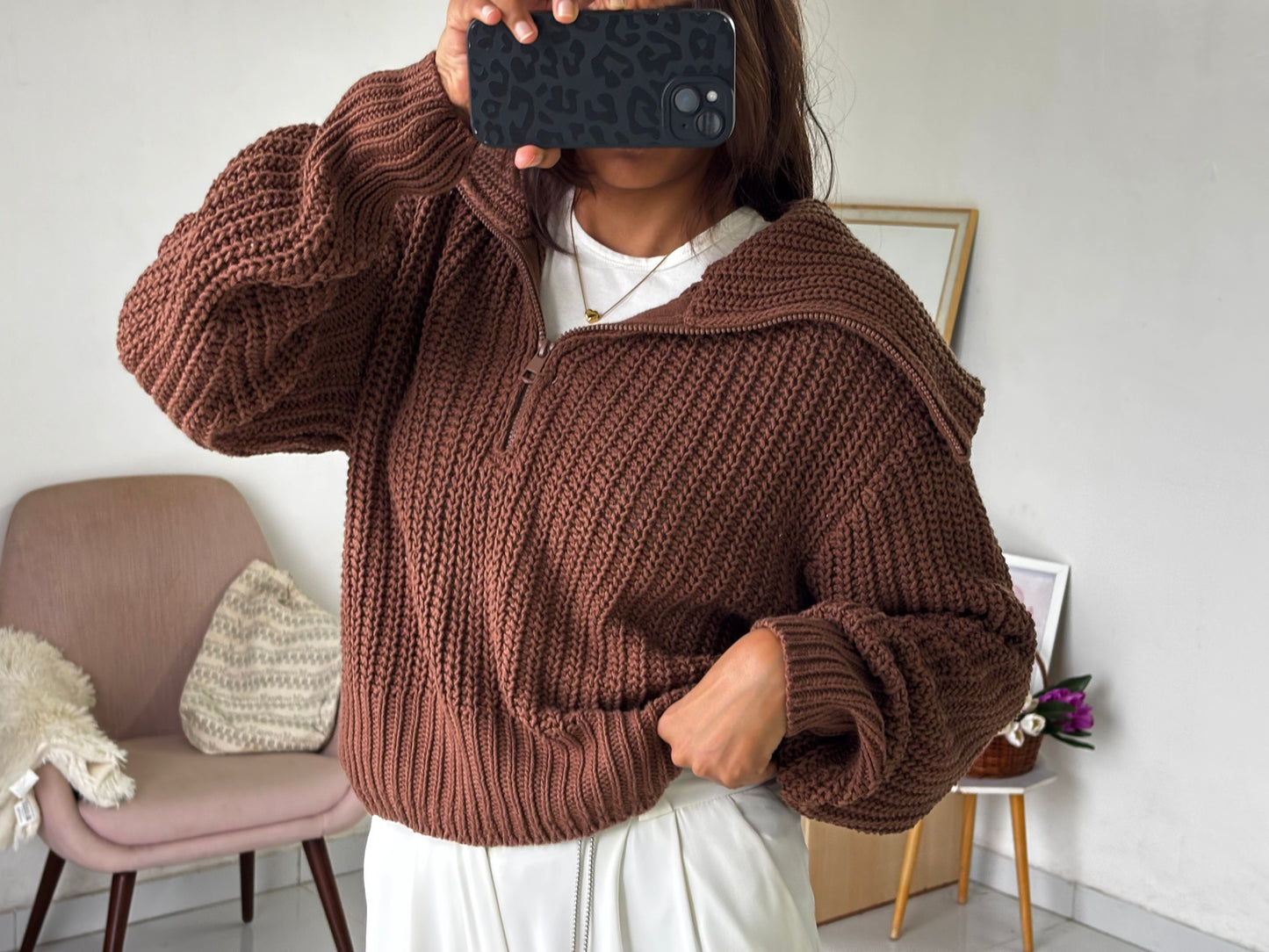 Brown Autumn Pullover