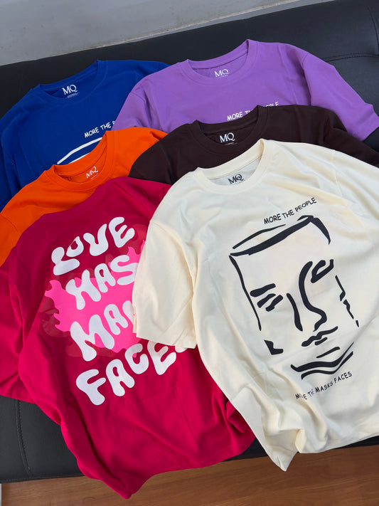 "Love has many faces" Oversized Tees