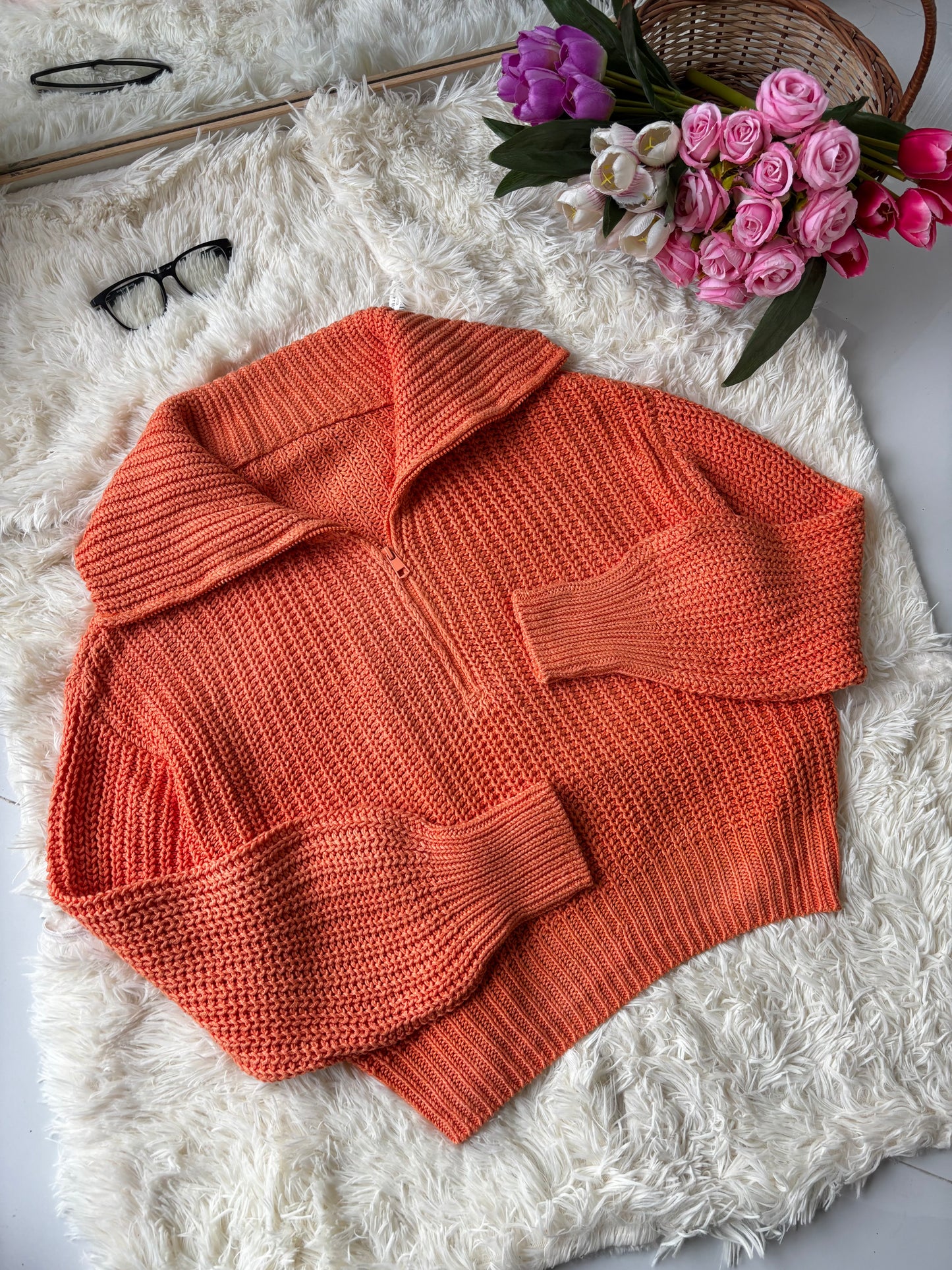 Orange Autumn Pullover