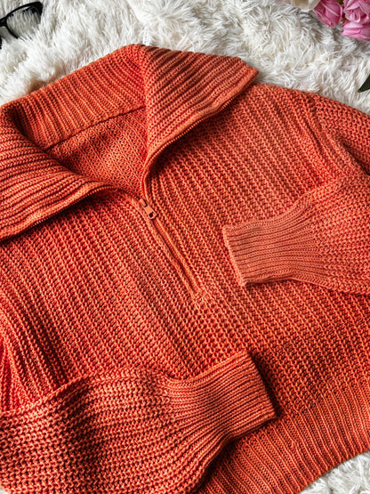 Orange Autumn Pullover