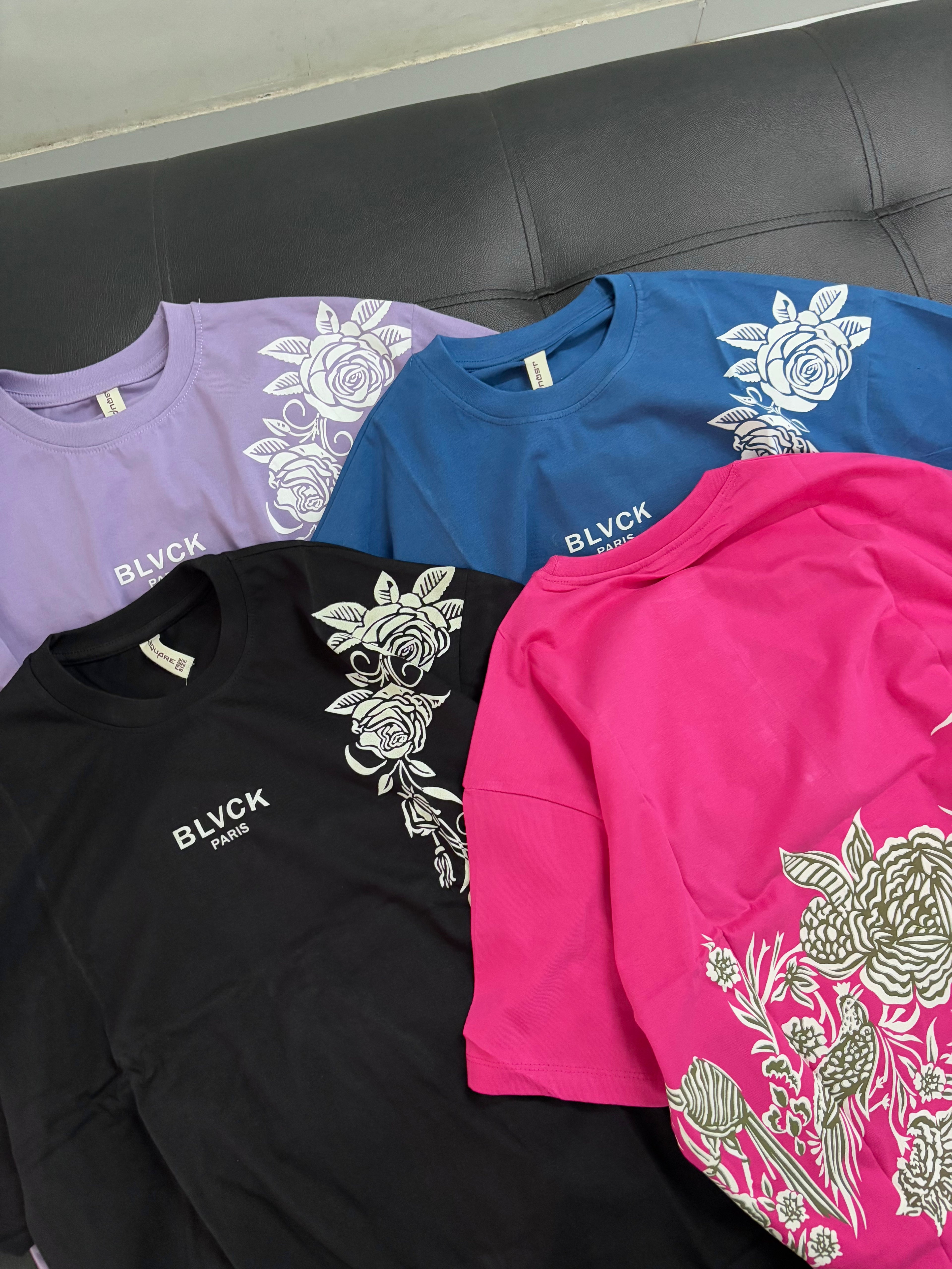 "Black Paris" Oversized tees